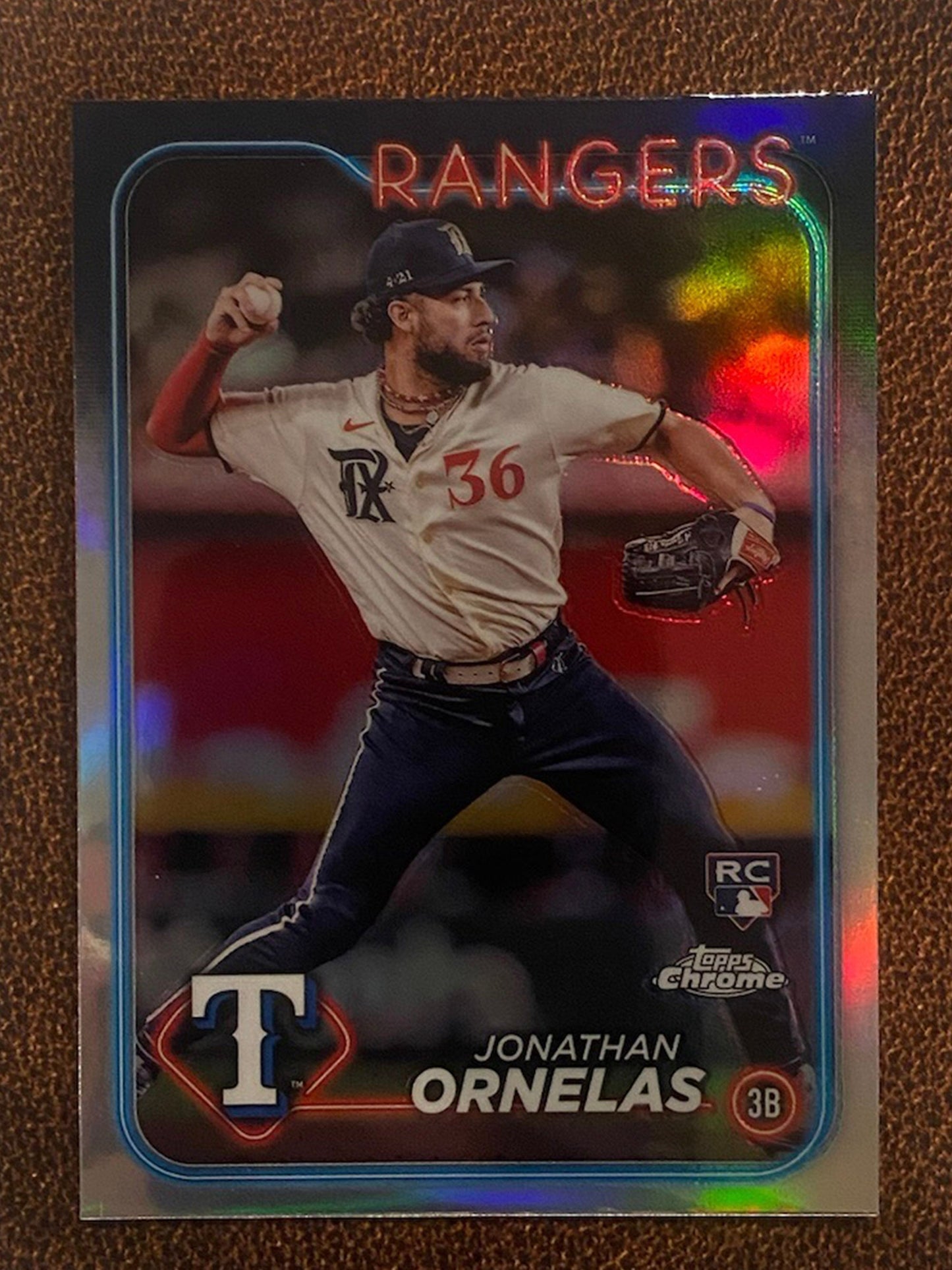 Jonathan Ornelas - 2024 Topps Chrome - Refractor - Rangers