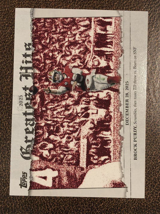 Brock Purdy - 2026 Topps Flagship - Greatest Hits Insert - 49ers