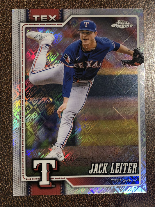 Jack Leiter - 2026 Topps Chrome - Fanatics Topps Foil - Rangers