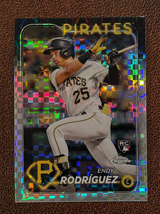 Endy Rodriguez - 2024 Topps Chrome - XFractor - Pirates