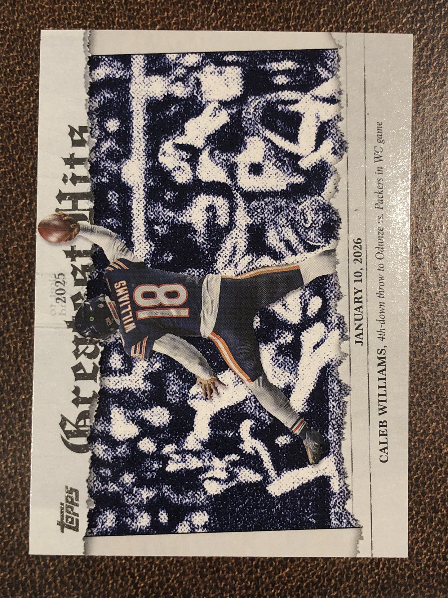 Caleb Williams - 2026 Topps Flagship - Greatest Hits Insert (25GH-CW) - Bears