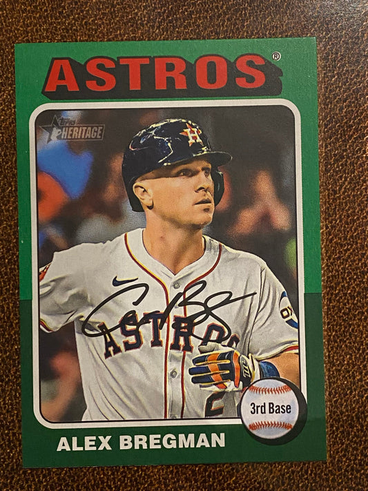 Alex Bregman - 2024 Topps Heritage High Number - Green Border - Astros