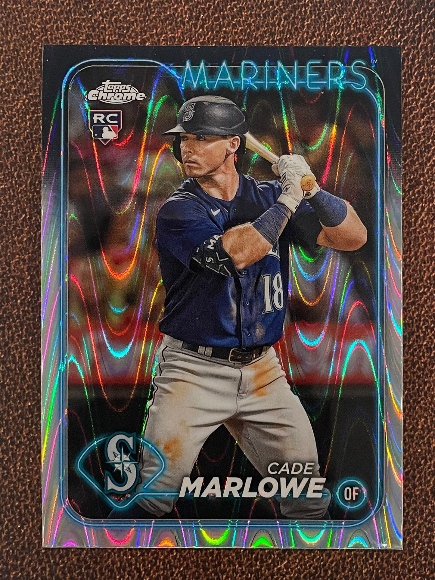 Cade Marlowe - 2024 Topps Chrome - Raywave Refractor - Mariners