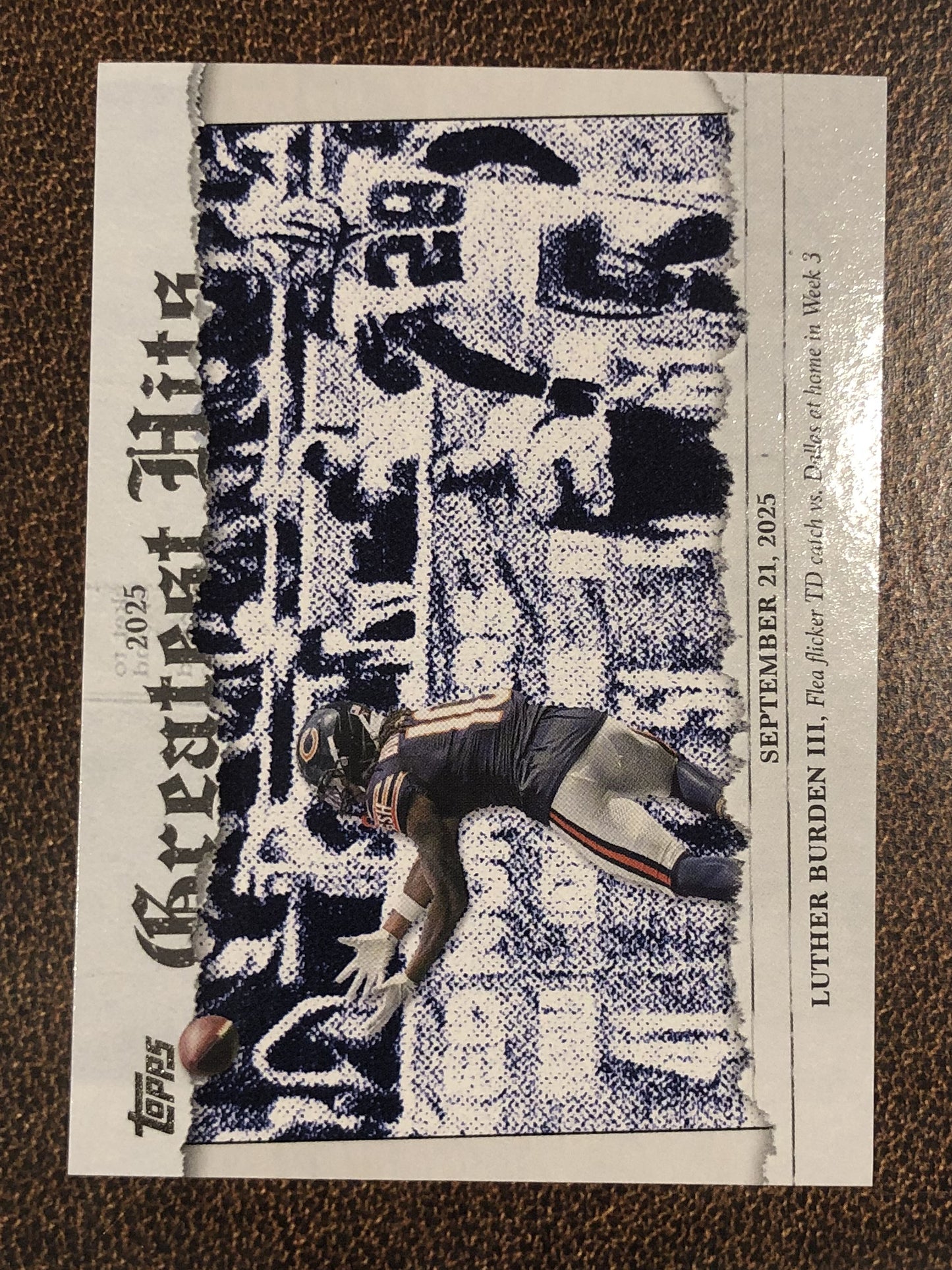 Luther Burden III - 2026 Topps Flagship - Greatest Hits Insert - Bears