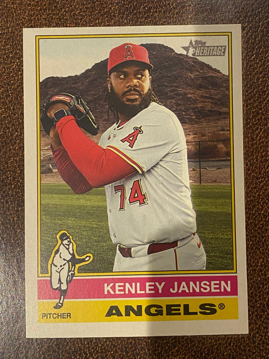 Kenley Jansen - 2025 Topps Heritage High Number - Short Print - Angels