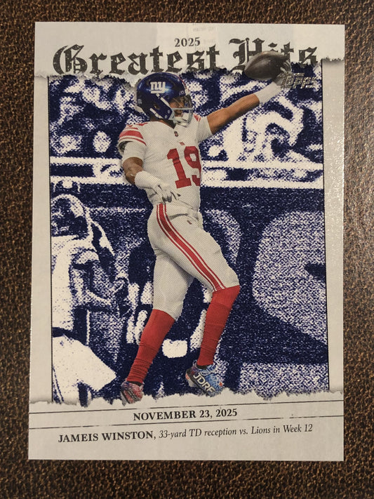 Jameis Winston - 2026 Topps Flagship - Greatest Hits Insert - Giants