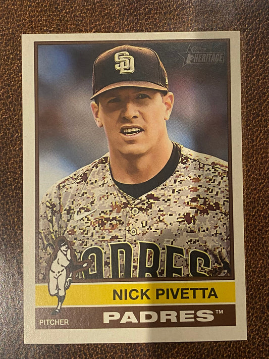 Nick Pivetta - 2025 Topps Heritage High Number - Short Print - Padres