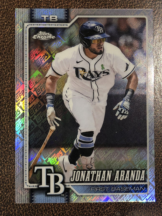 Jonathan Aranda - 2026 Topps Chrome - Fanatics Topps Foil - Rays