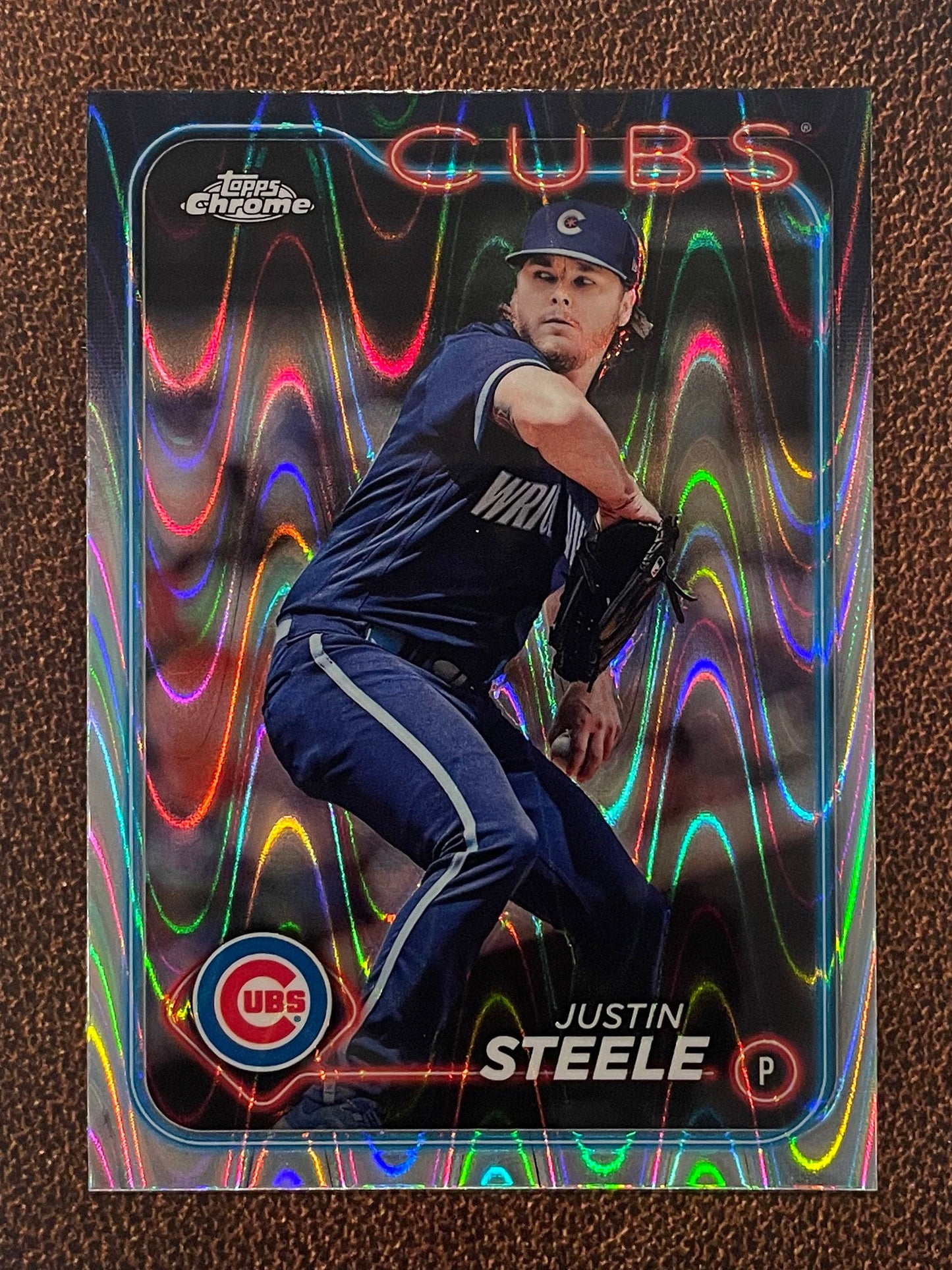 Justin Steele - 2024 Topps Chrome - Raywave Refractor - Cubs