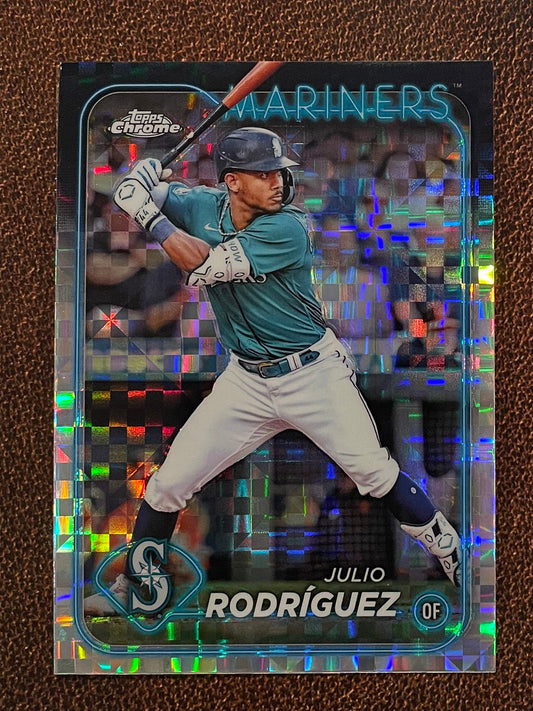Julio Rodriguez - 2024 Topps Chrome - XFractor - Mariners