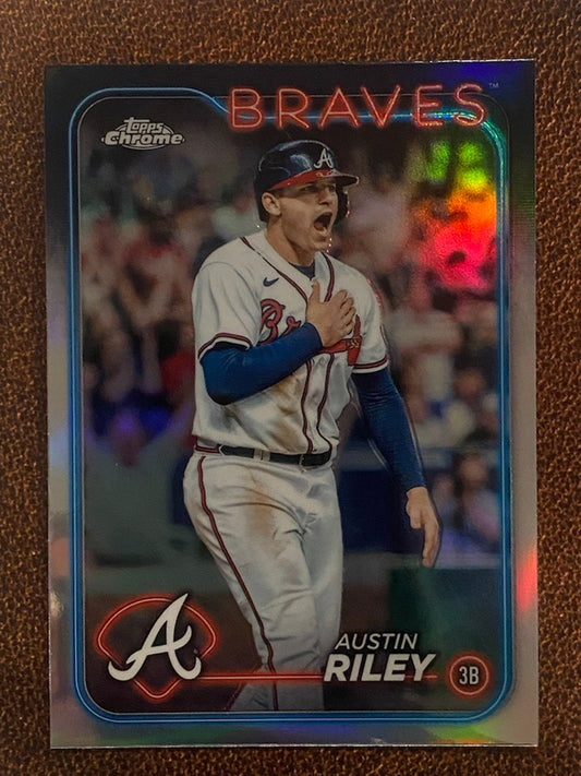 Austin Riley - 2024 Topps Chrome - Refractor - Braves