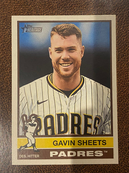 Gavin Sheets - 2025 Topps Heritage High Number - Short Print - Padres