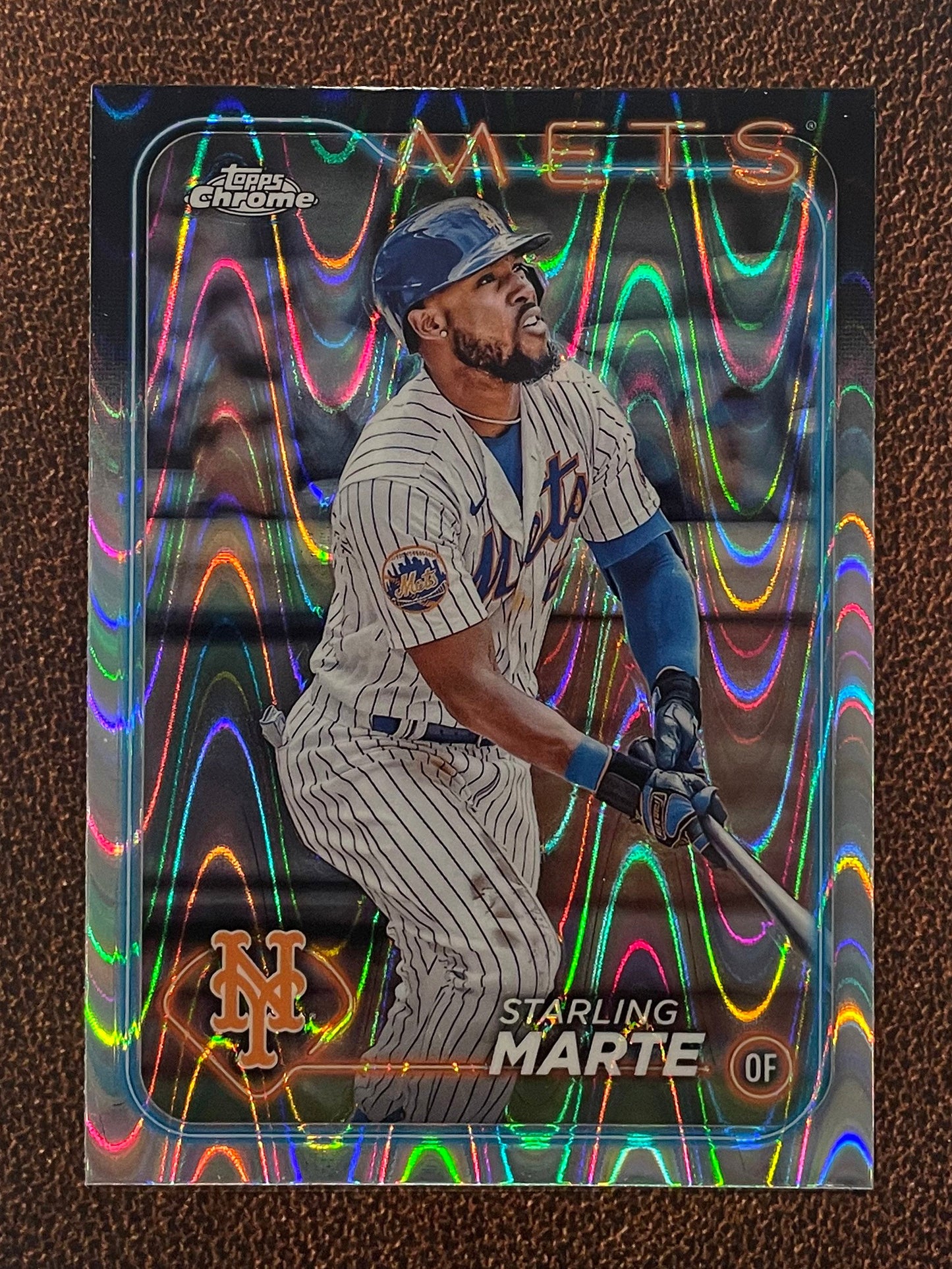 Starling Marte - 2024 Topps Chrome - Raywave Refractor - Mets