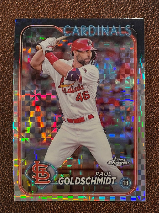 Paul Goldschmidt - 2024 Topps Chrome - XFractor - Cardinals