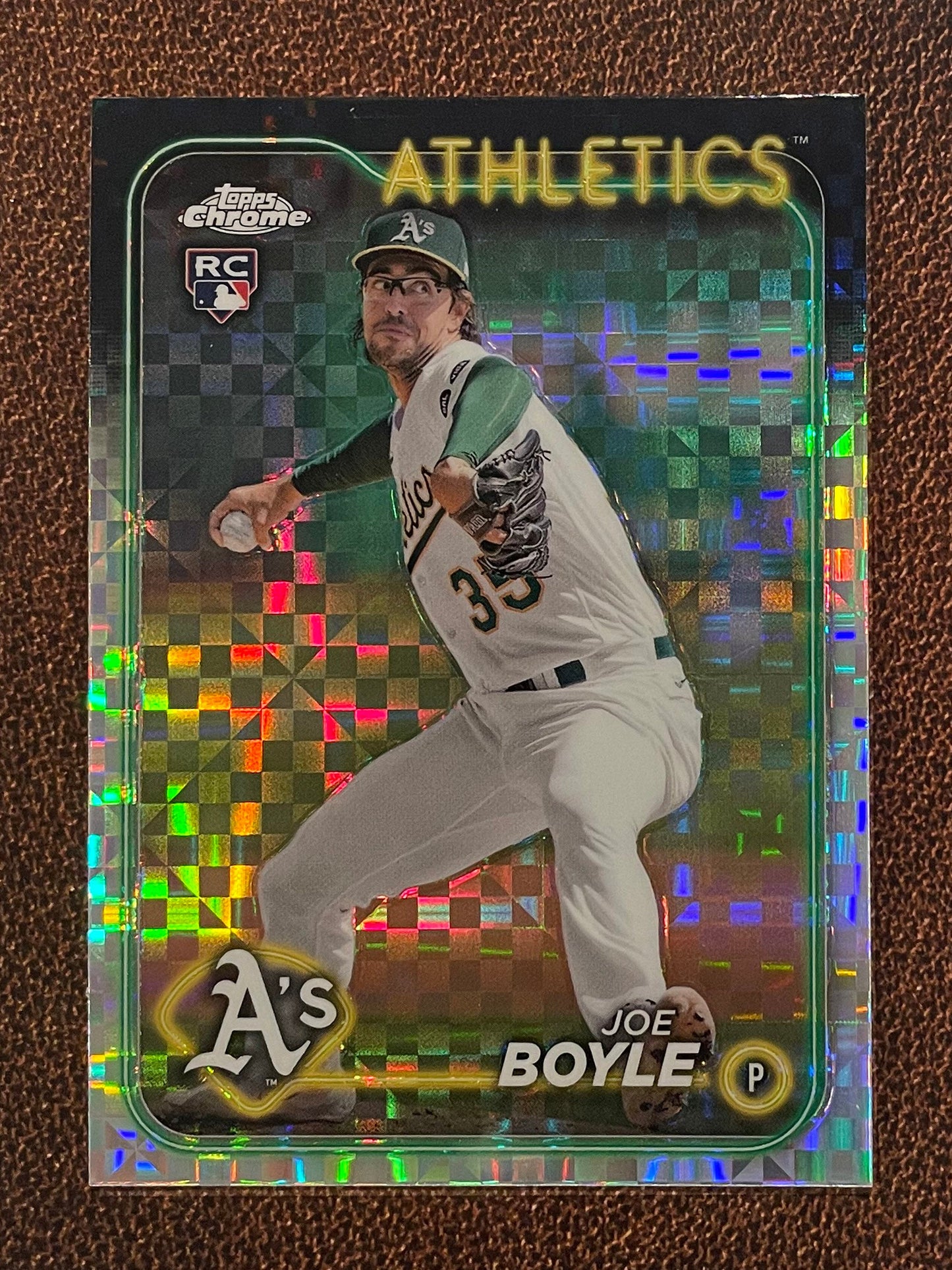 Joe Boyle - 2024 Topps Chrome - XFractor - Athletics