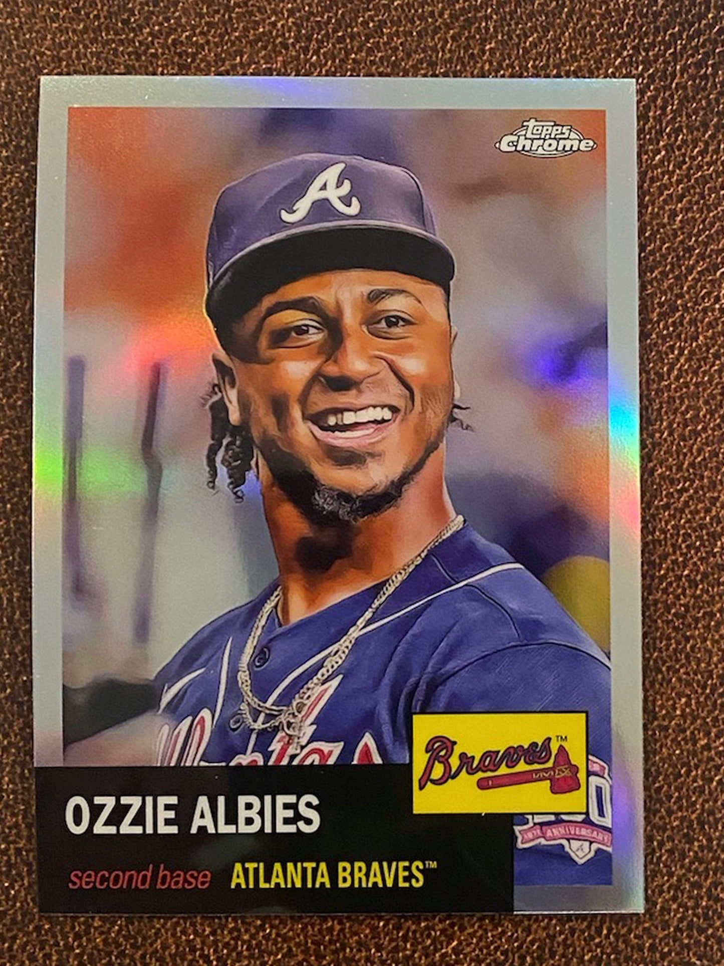 Ozzie Albies - 2022 Topps Chrome Platinum Anniversary - Refractor - Braves