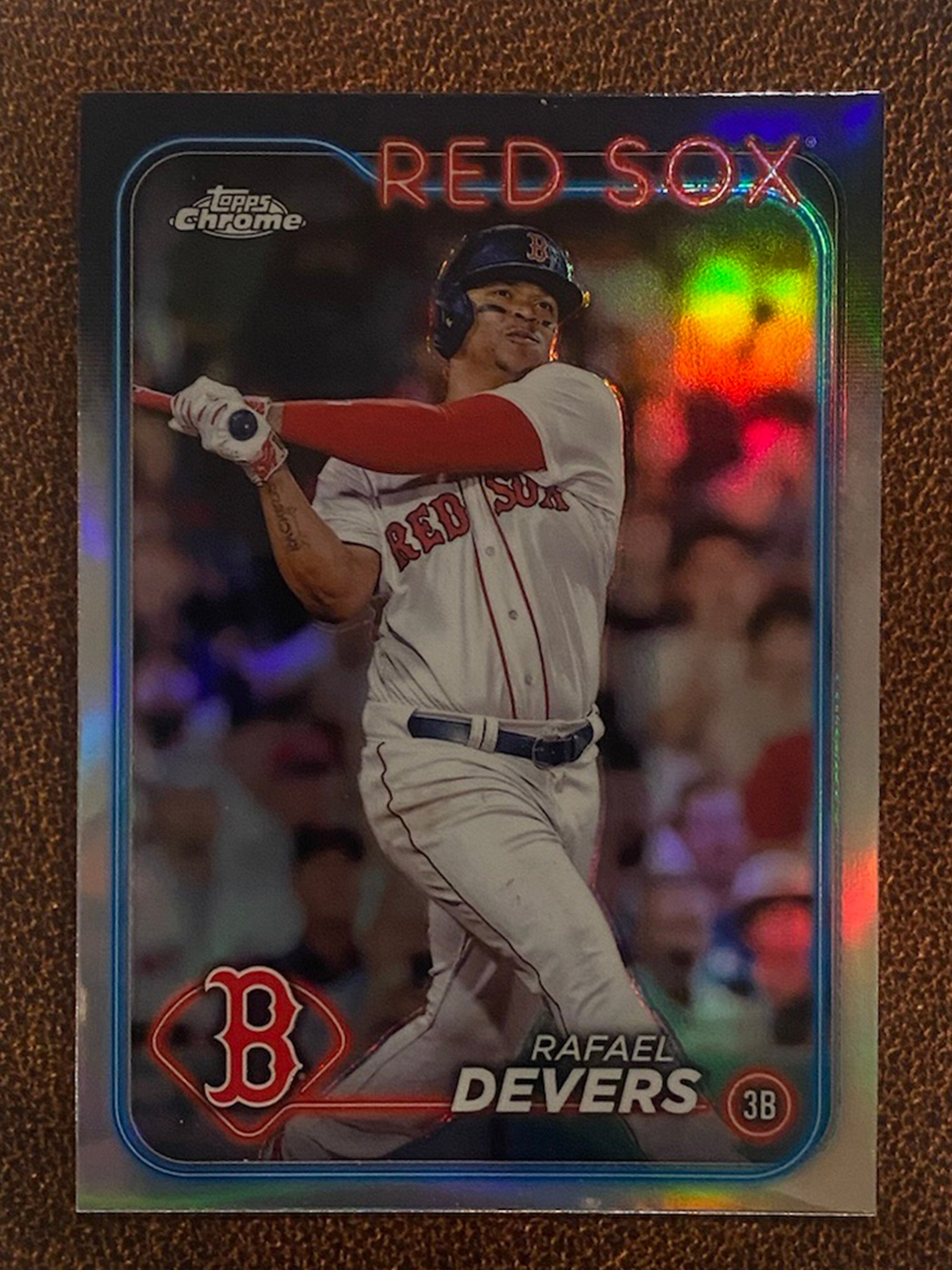 Rafael Devers 2024 Topps Chrome Refractor Red Sox Western NY