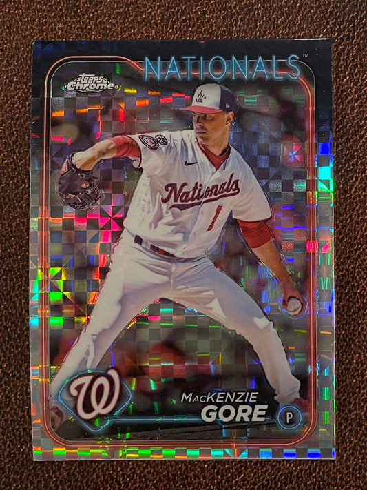 MacKenzie Gore - 2024 Topps Chrome - XFractor - Nationals