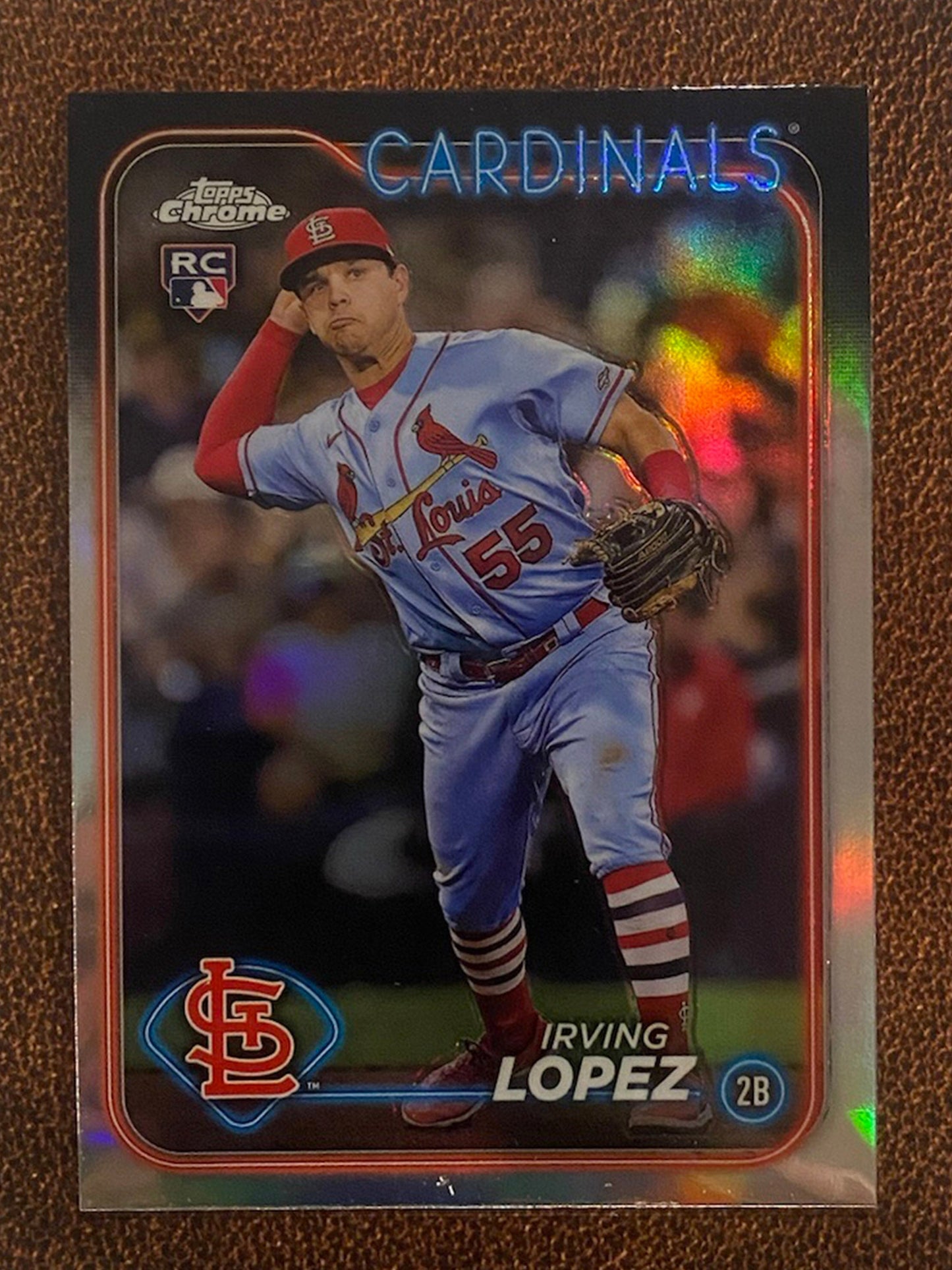 Irving Lopez - 2024 Topps Chrome - Refractor - Cardinals