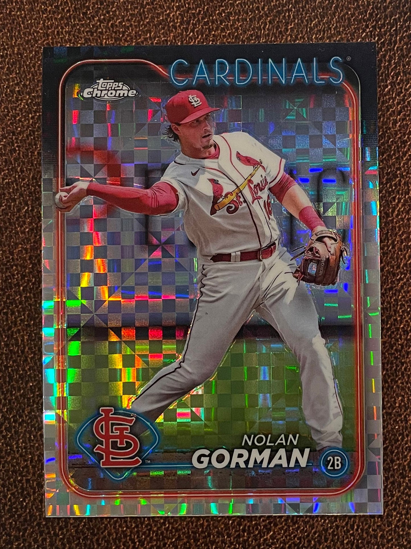 Nolan Gorman - 2024 Topps Chrome - XFractor - Cardinals