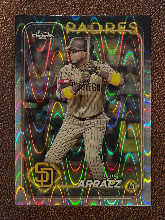 Luis Arraez - 2024 Topps Chrome - Raywave Refractor - Padres