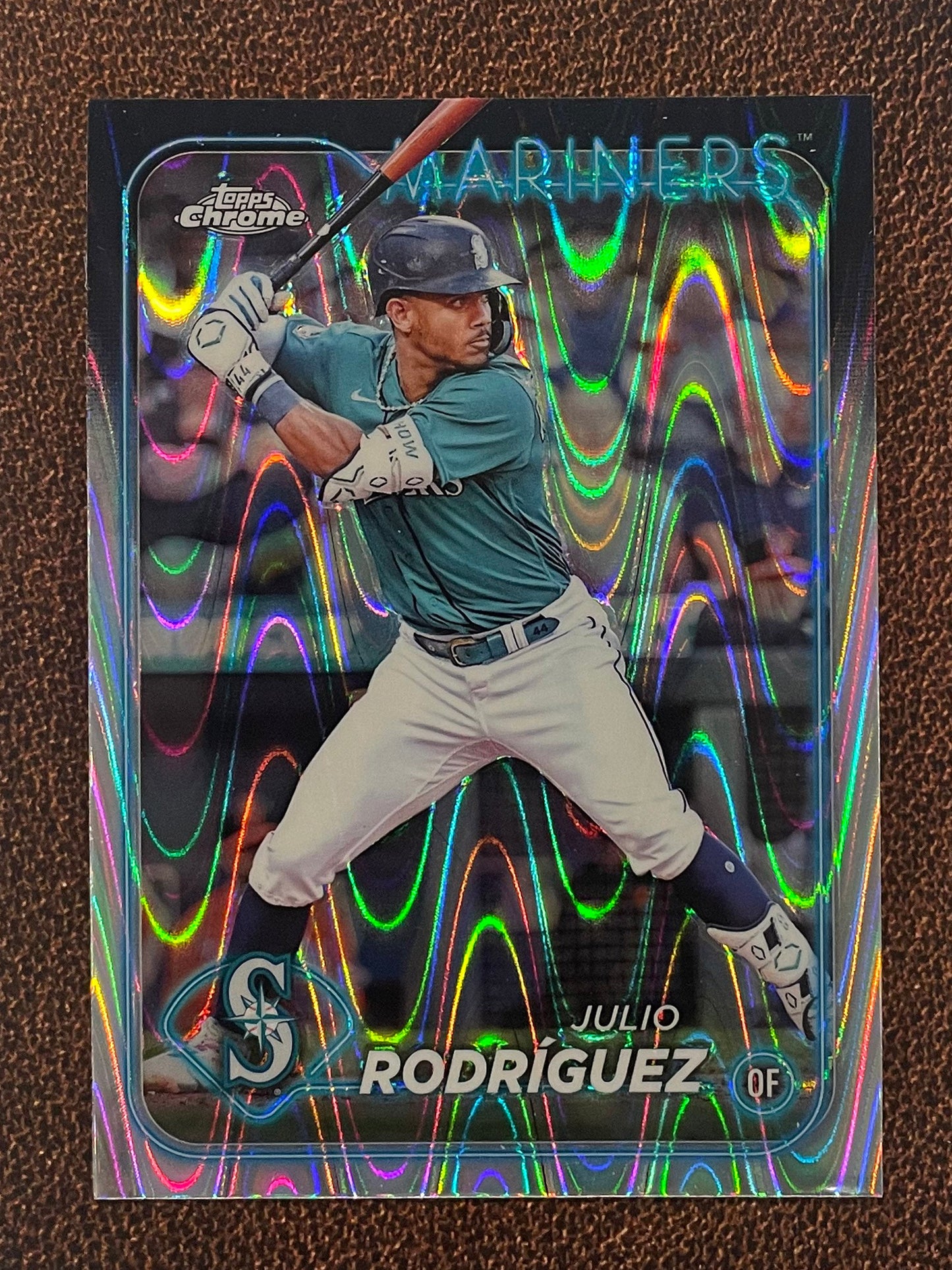 Julio Rodriguez - 2024 Topps Chrome - Raywave Refractor - Mariners
