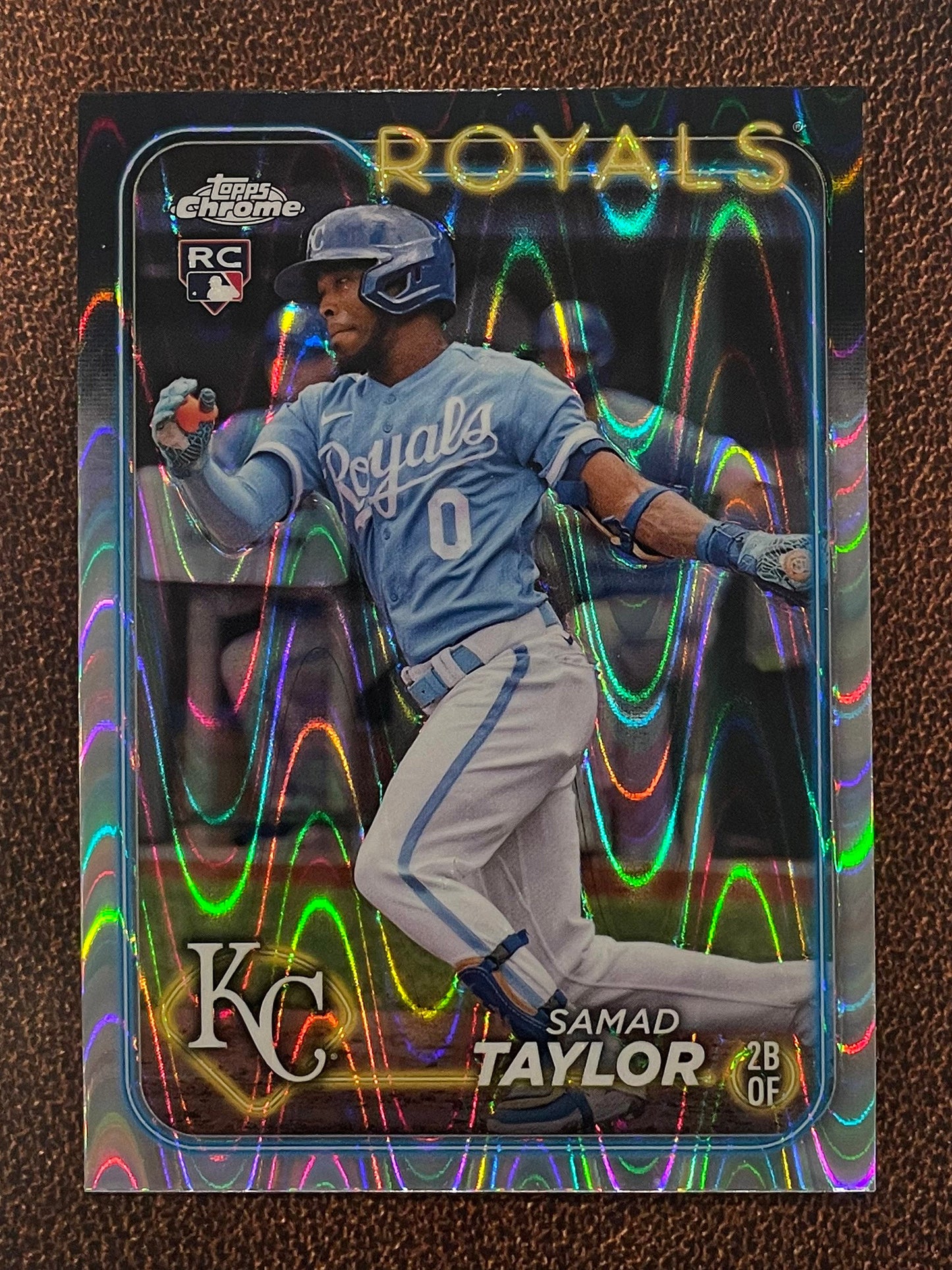 Samad Taylor - 2024 Topps Chrome - Raywave Refractor - Royals