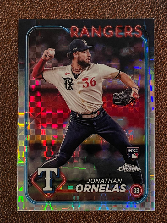 Jonathan Ornelas - 2024 Topps Chrome - XFractor - Rangers