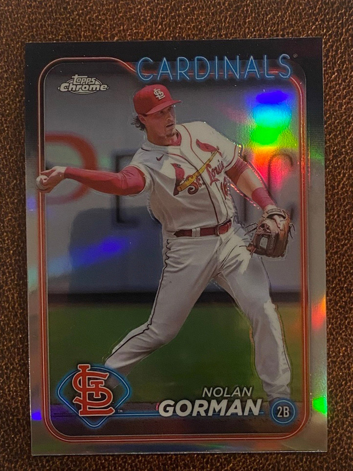 Nolan Gorman - 2024 Topps Chrome - Refractor - Cardinals