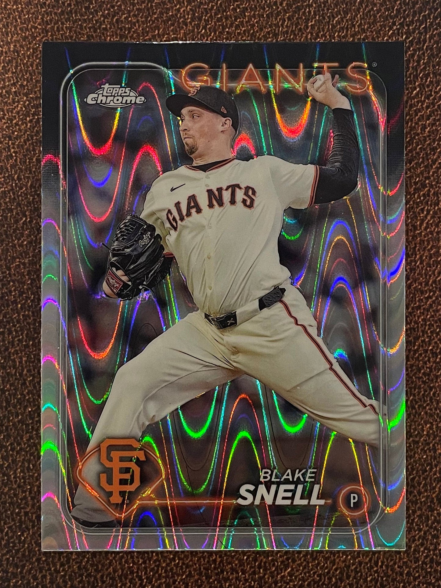 Blake Snell - 2024 Topps Chrome - Raywave Refractor - Giants