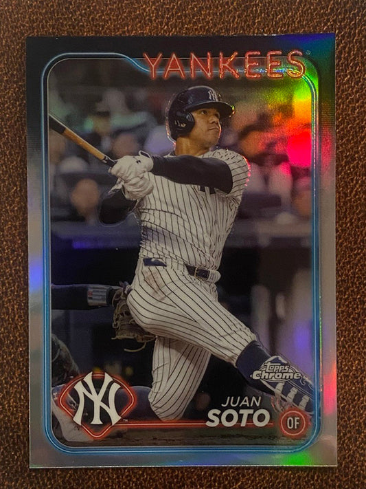 Juan Soto - 2024 Topps Chrome - Refractor - Yankees