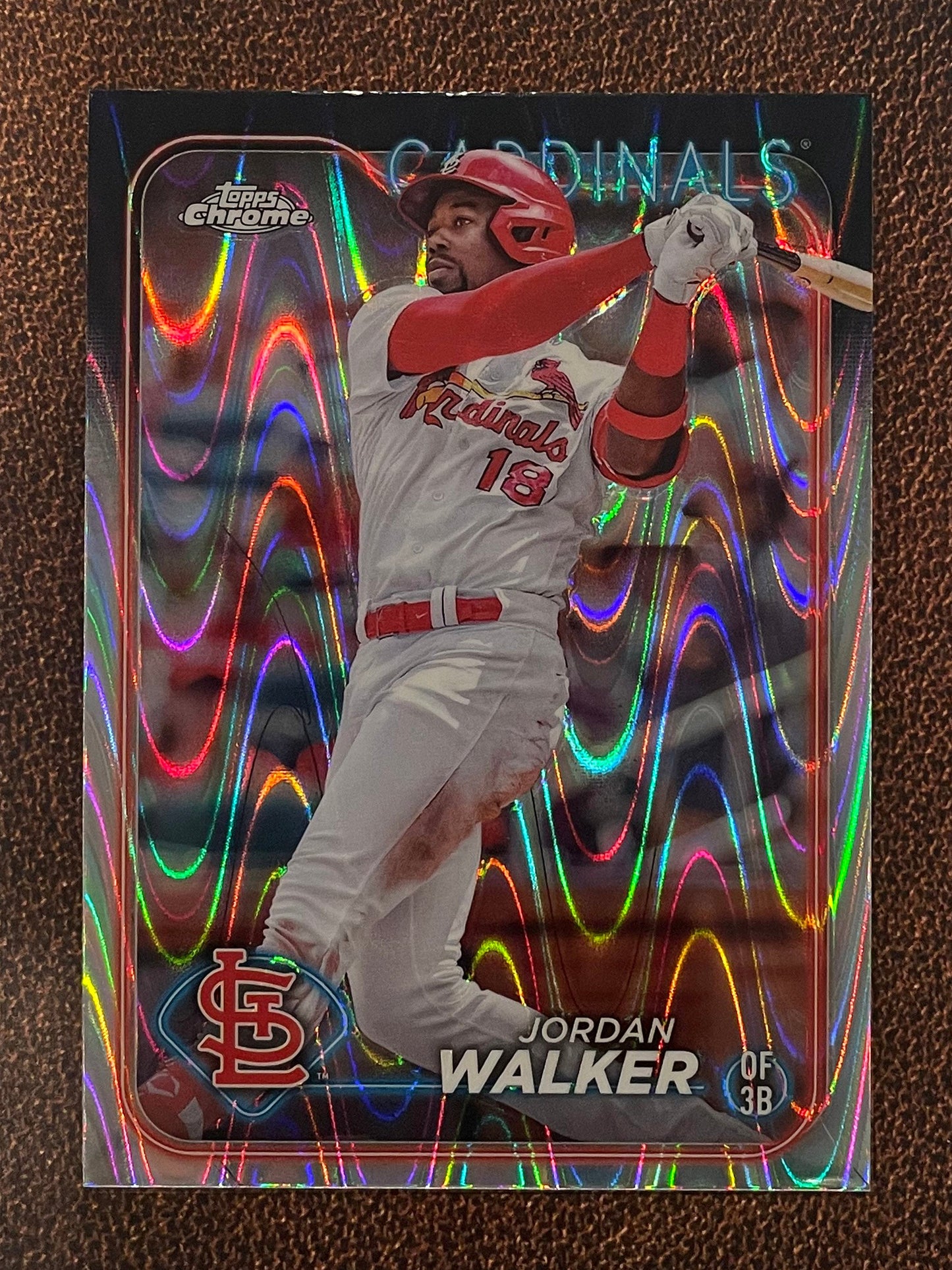 Jordan Walker - 2024 Topps Chrome - Raywave Refractor - Cardinals