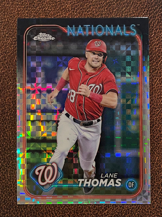 Lane Thomas - 2024 Topps Chrome - XFractor - Nationals