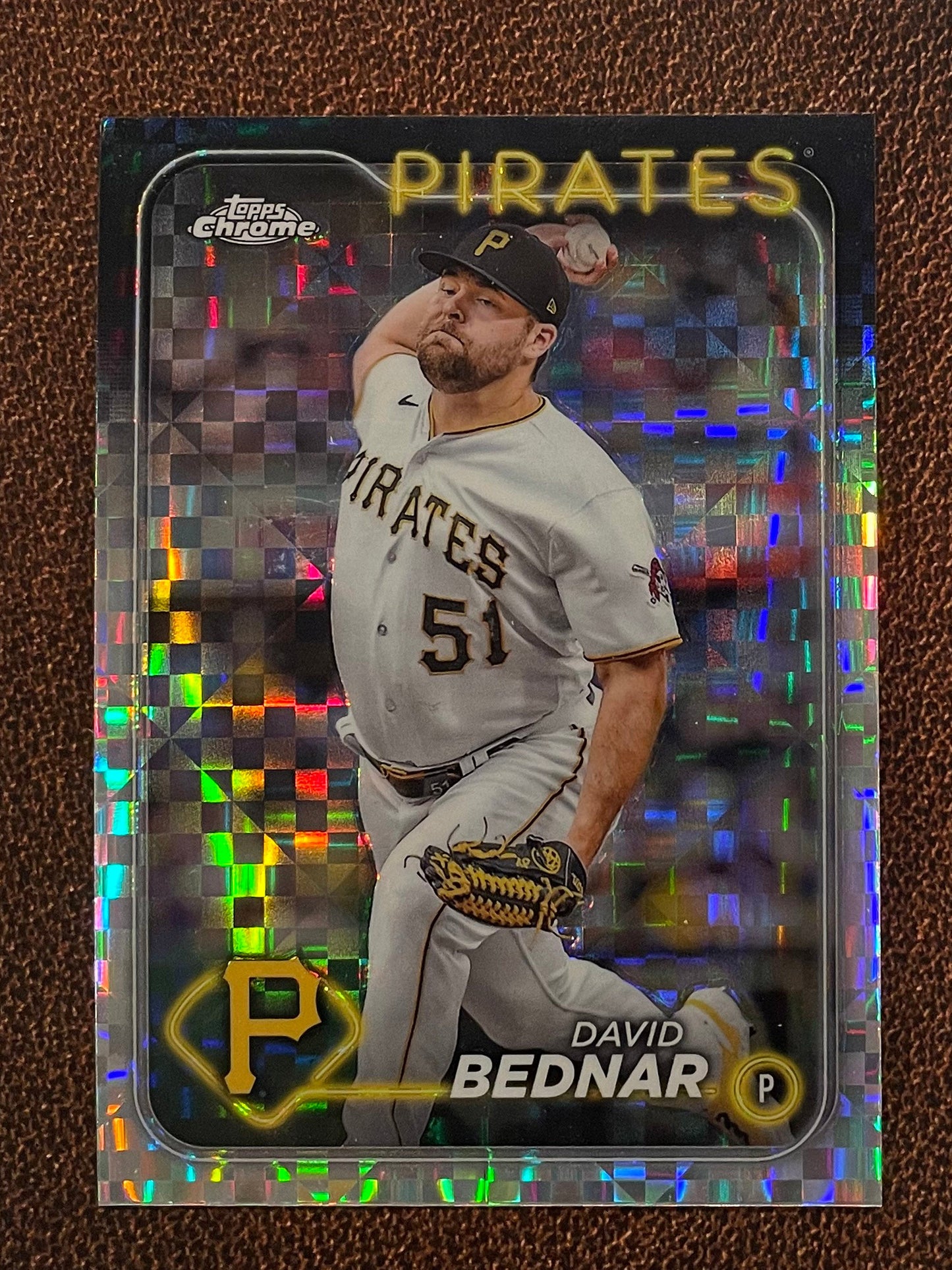 David Bednar - 2024 Topps Chrome - XFractor - Pirates