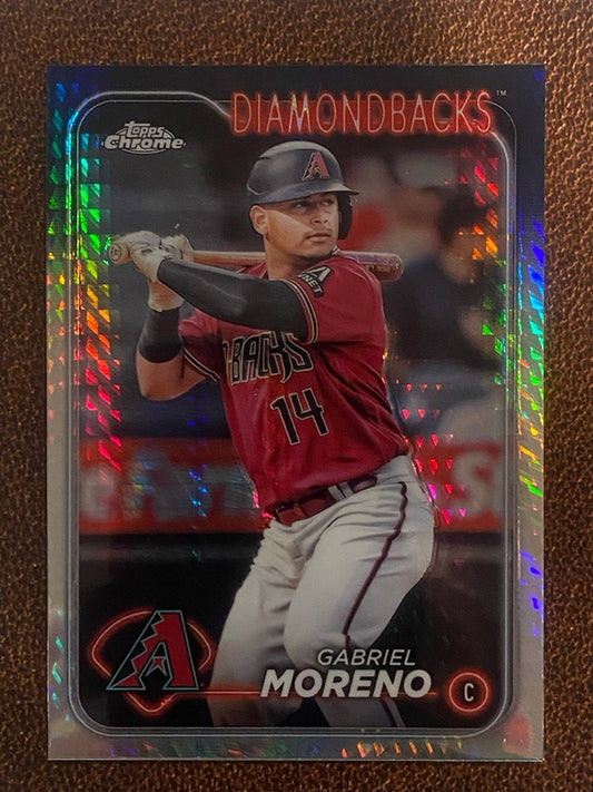 Gabriel Moreno - 2024 Topps Chrome - Prism Refractor - Diamondbacks