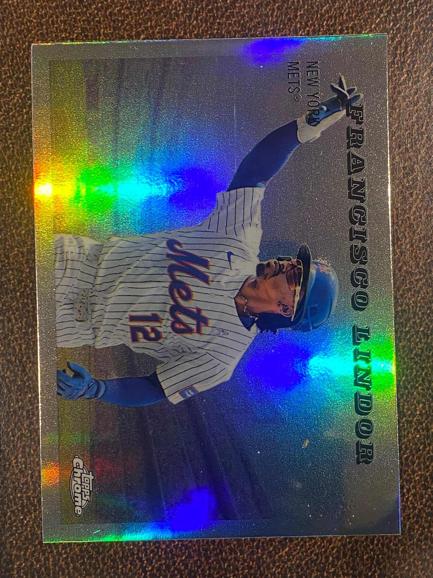 Francisco Lindor - 2025 Topps Chrome Platinum - 1955 Topps Rails And Sails - Mets