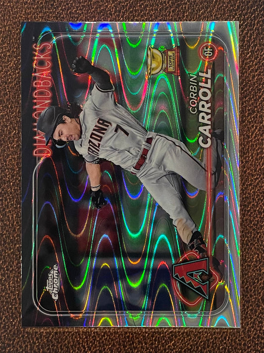 Corbin Carroll - 2024 Topps Chrome - Raywave Refractor - Diamondbacks