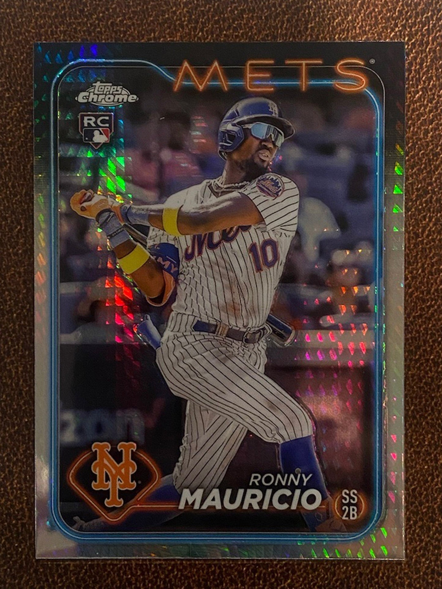 Ronny Mauricio - 2024 Topps Chrome - Prism Refractor - Mets