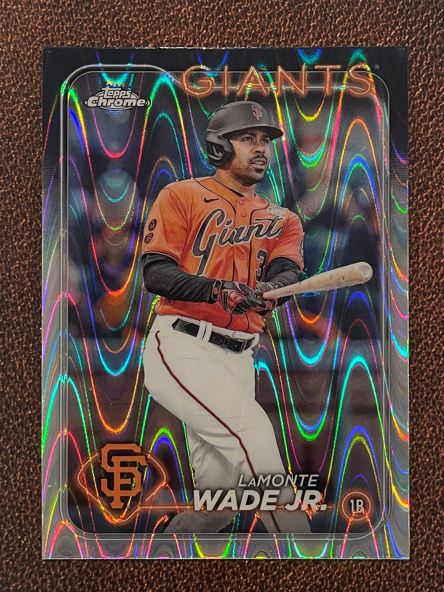 LaMonte Wade Jr. - 2024 Topps Chrome - Raywave Refractor - Giants