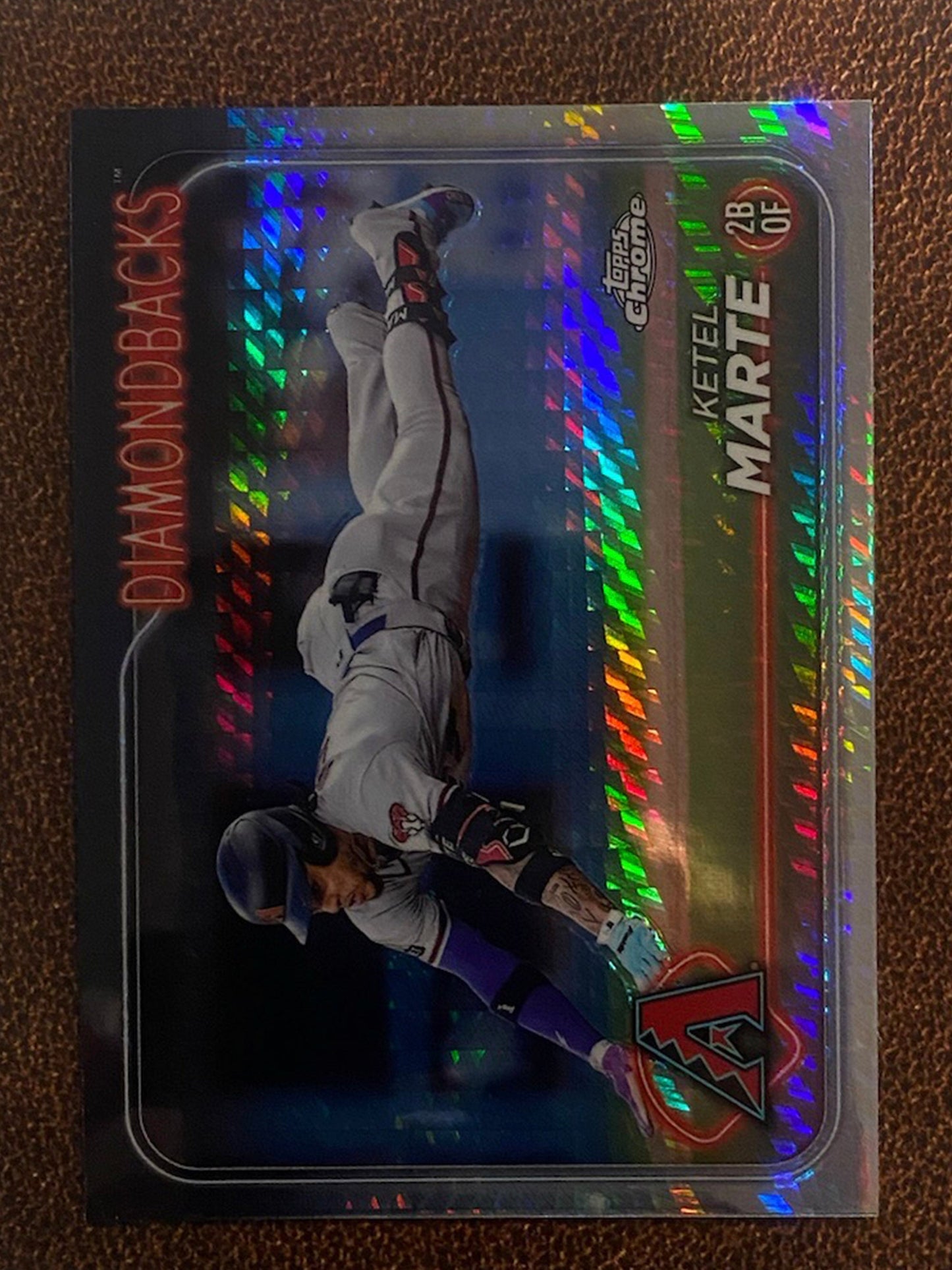 Ketel Marte - 2024 Topps Chrome - Prism Refractor - Diamondbacks