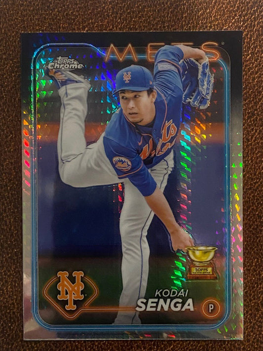 Kodai Senga - 2024 Topps Chrome - Prism Refractor - Mets