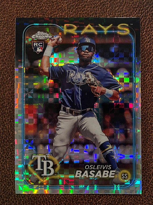 Osleivis Basabe - 2024 Topps Chrome - XFractor - Rays