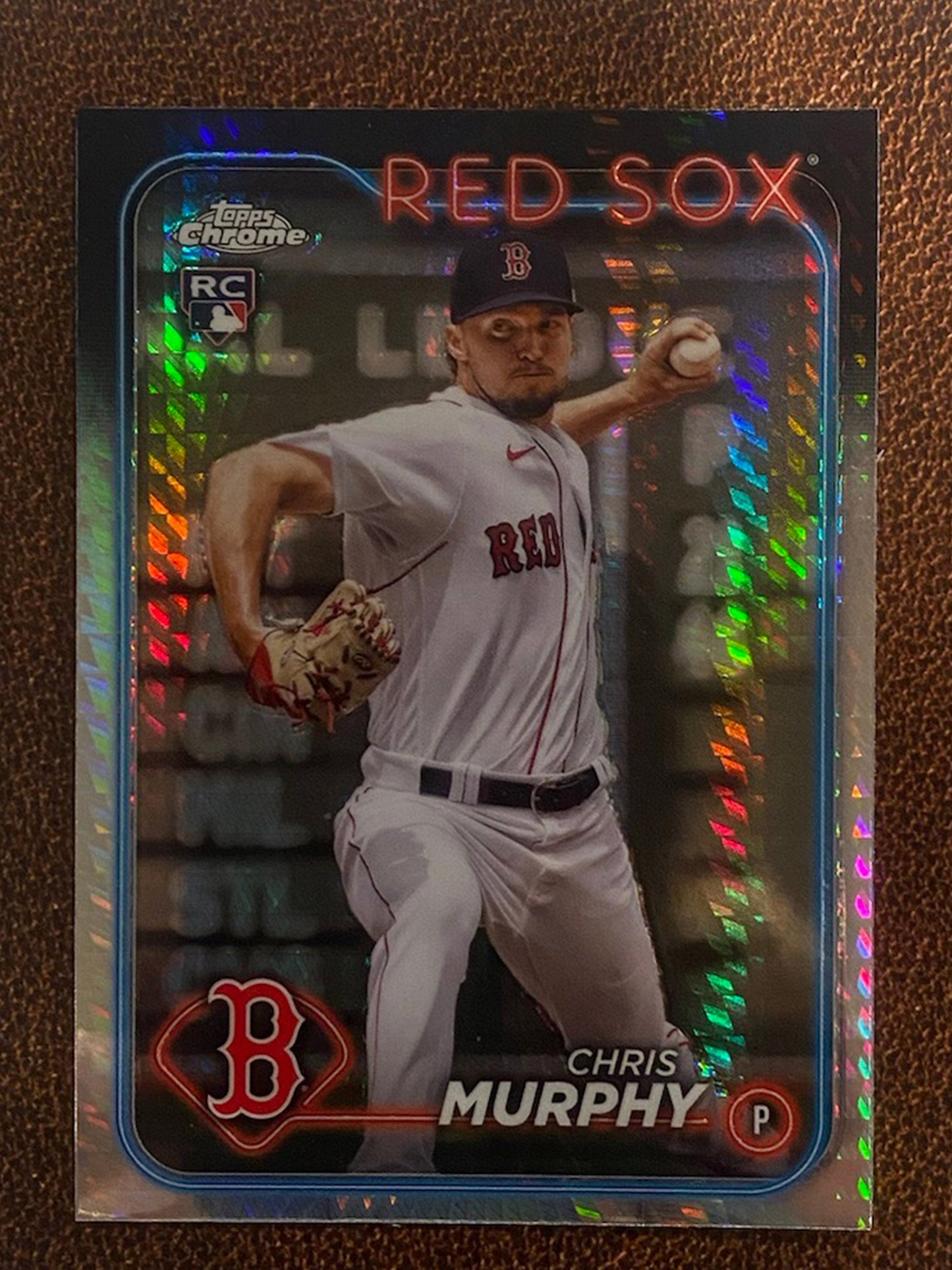 Chris Murphy - 2024 Topps Chrome - Prism Refractor - Red Sox