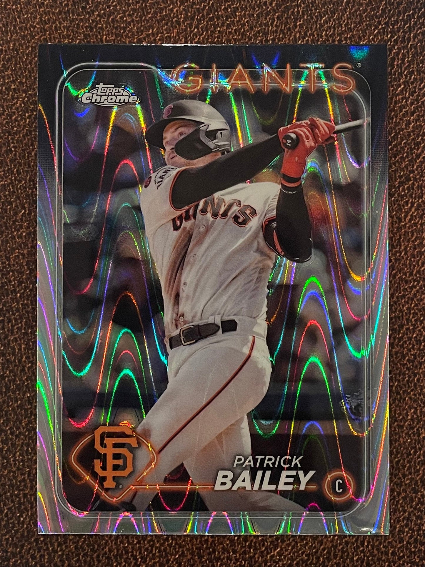 Patrick Bailey - 2024 Topps Chrome - Raywave Refractor - Giants