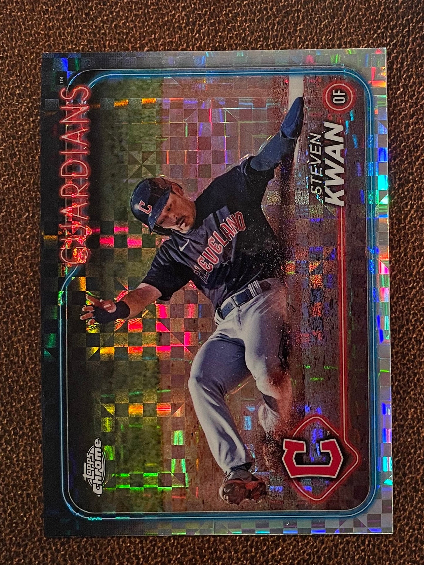 Steven Kwan - 2024 Topps Chrome - XFractor - Guardians