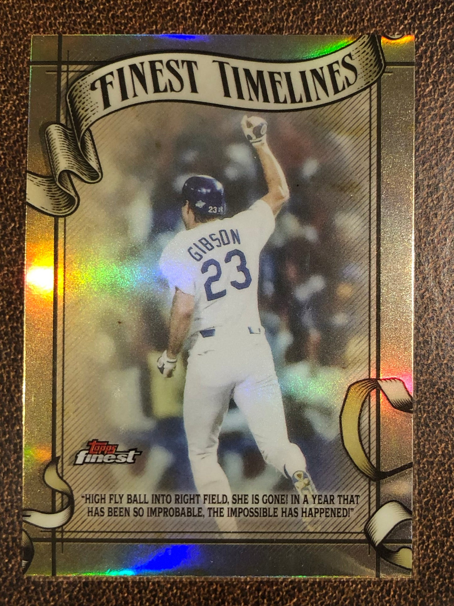 Kirk Gibson - 2026 Topps Finest - Finest Timelines Refractor - Dodgers