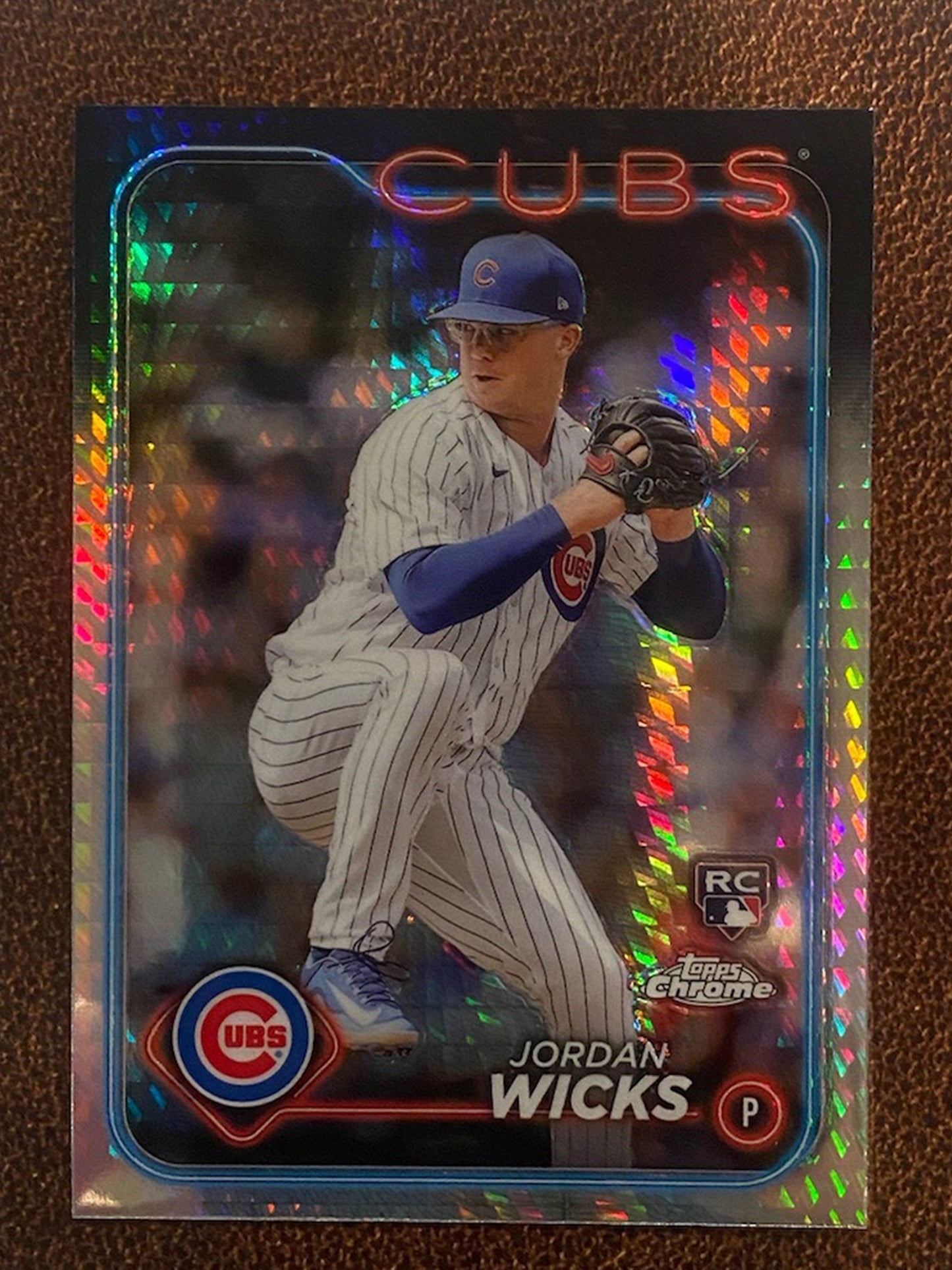 Jordan Wicks - 2024 Topps Chrome - Prism Refractor - Cubs