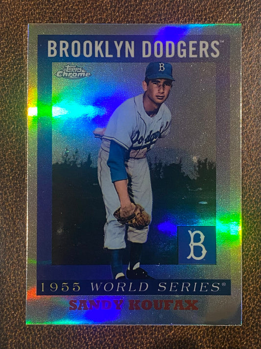Sandy Koufax - 2025 Topps Chrome Platinum - 1955 World Series - Dodgers