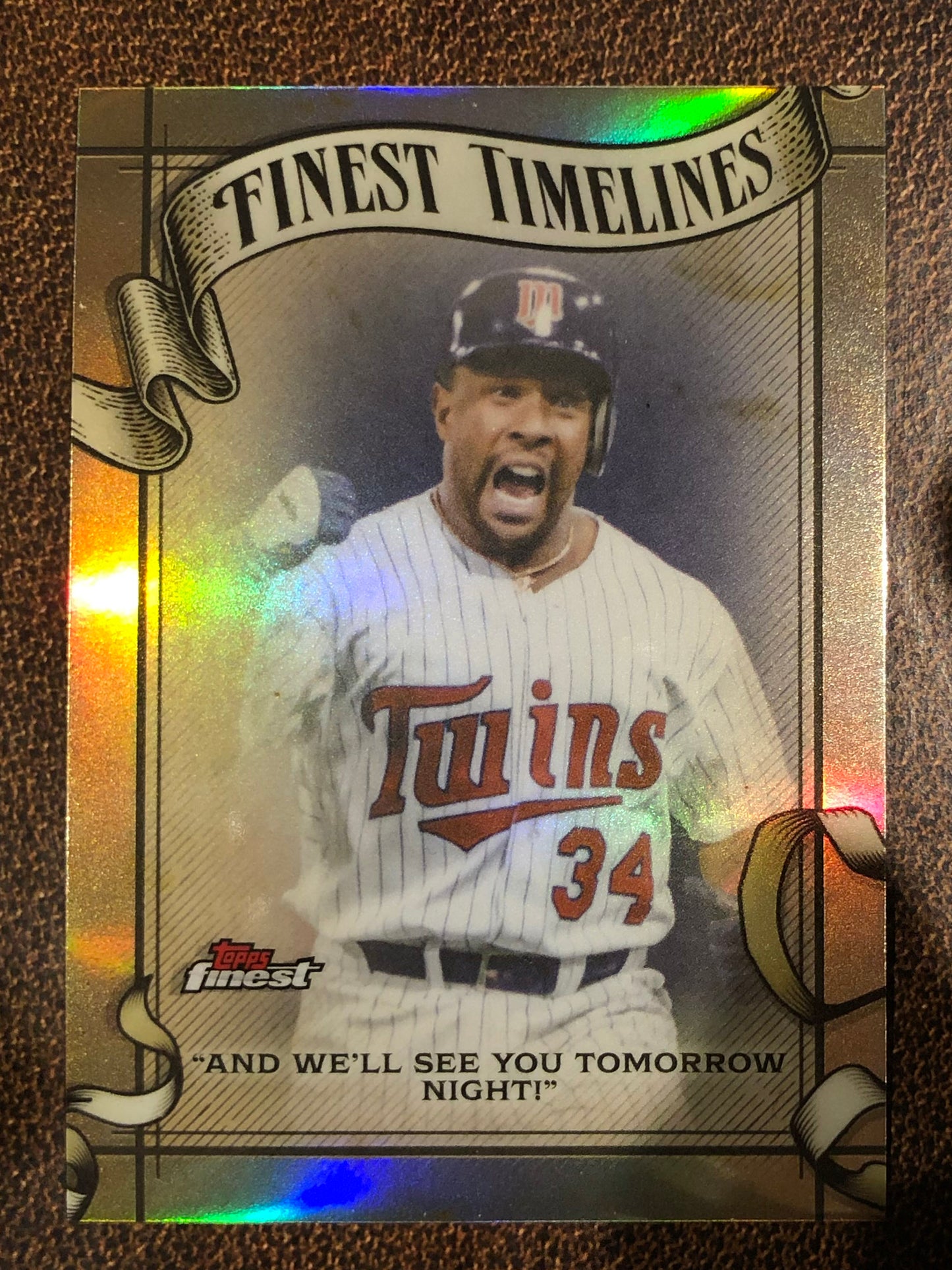 Kirby Puckett - 2026 Topps Finest - Finest Timelines Refractor - Twins