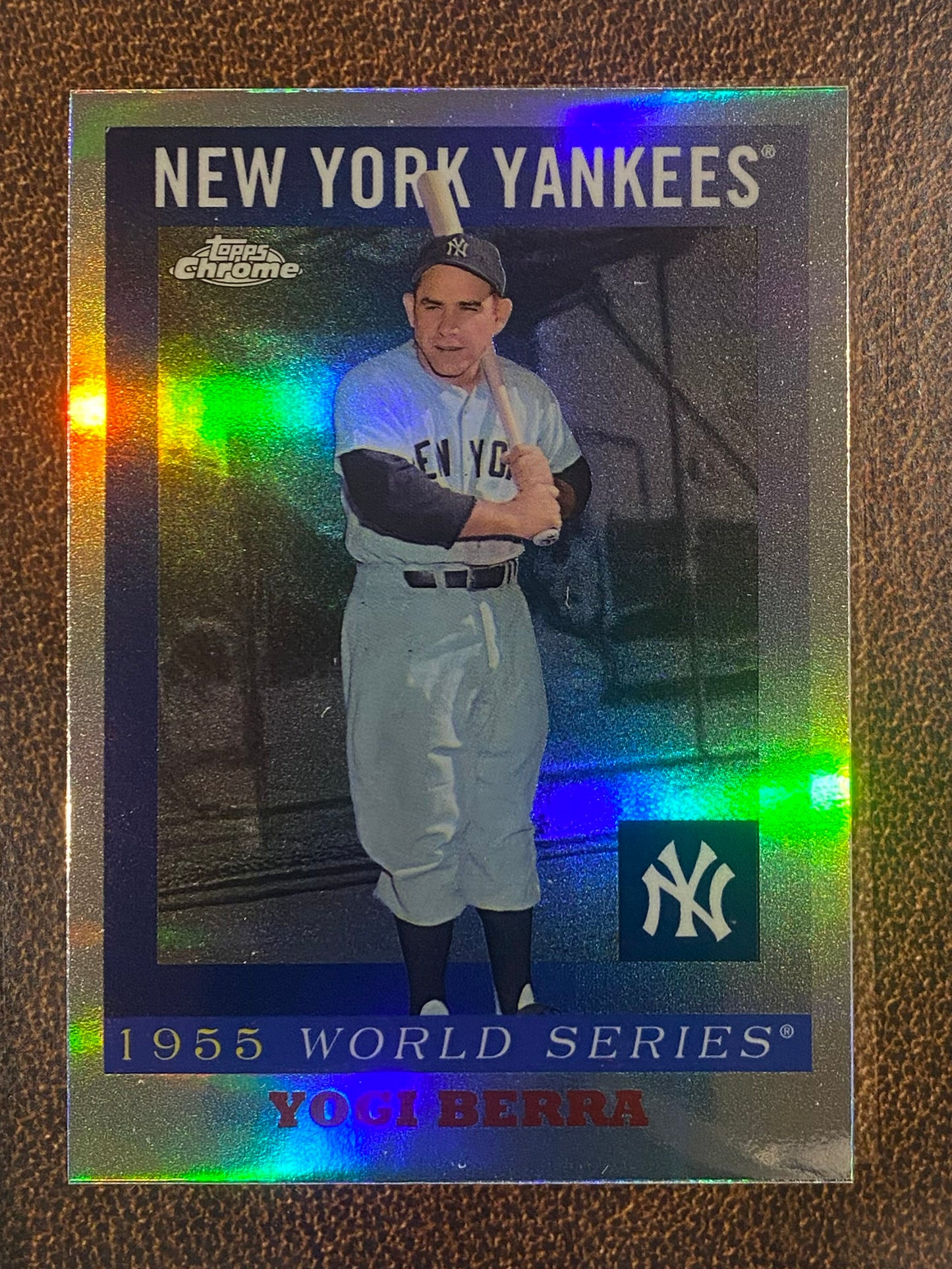 Yogi Berra - 2025 Topps Chrome Platinum - 1955 World Series - Yankees